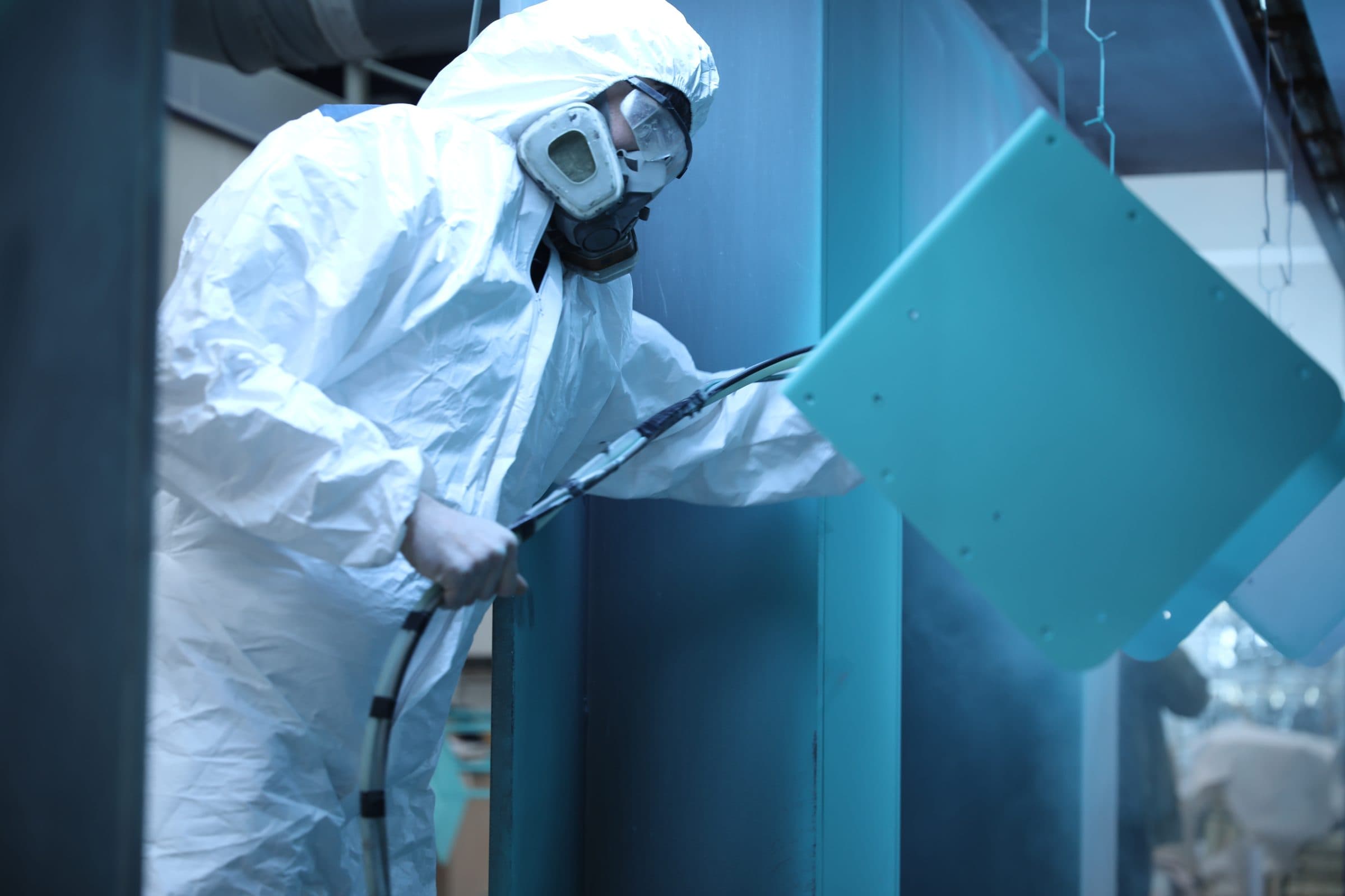 Powder coating booth